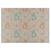 Hochzeitsleder Schneidebrett (Vorderseite)