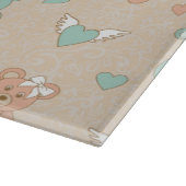 Hochzeitsleder Schneidebrett (Ecke)