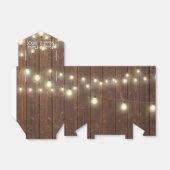 Hochzeitslicht auf rustikalem Barnholz Geschenkschachtel (Ungefaltet)