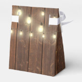 Hochzeitslicht auf rustikalem Barnholz Geschenkschachtel (Rückseite)