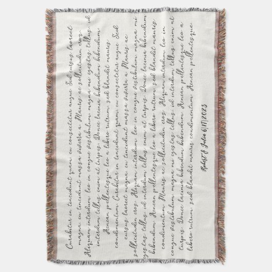 Hochzeitslied Decke (Vorderseite Vertikal)