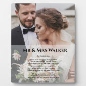 Hochzeitslied Texte Foto Fotoplatte (Vorderseite)