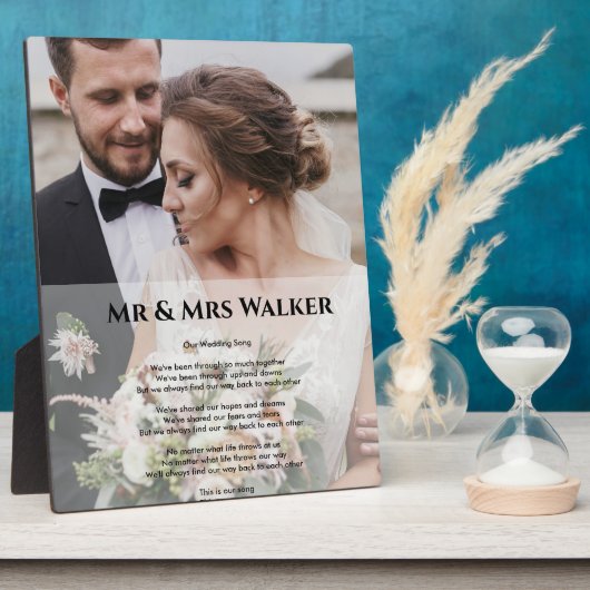 Hochzeitslied Texte Foto Fotoplatte (Seite)