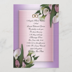Hochzeitslilie Einladung
