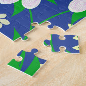 Hochzeitslima: Hintergrund der blumigen Einladung Puzzle (Seite)