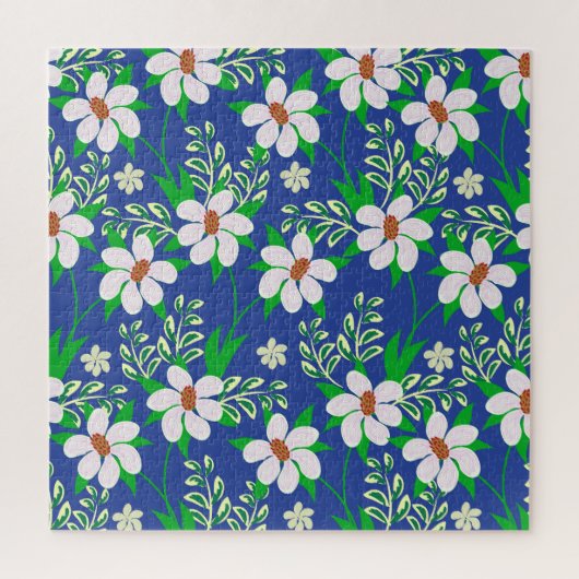 Hochzeitslima: Hintergrund der blumigen Einladung Puzzle (Vertikal)