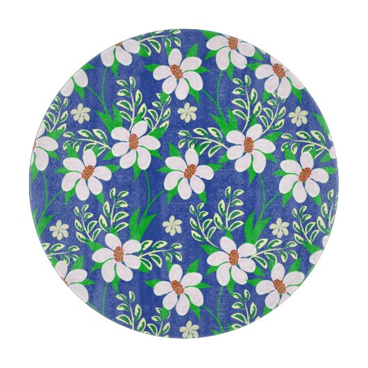 Hochzeitslima: Hintergrund der blumigen Einladung Schneidebrett (Vorderseite)