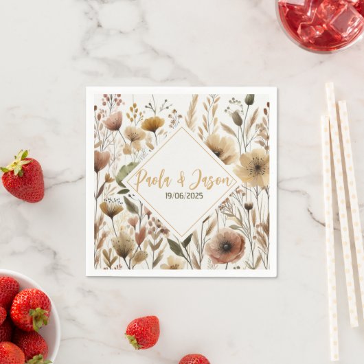 Hochzeitslippe Serviette (Beispiel)