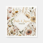 Hochzeitslippe Serviette (Vorderseite)