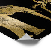 Hochzeitsliste für afrikanische Tiere im Zoo Poster (Ecke)