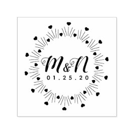 Hochzeitslogos Minimalistische Linie Kunst Handgez Permastempel