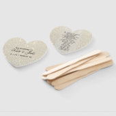 Hochzeitslüfter - Fab des White Gold Glitzer Fächer (Non-assembled)