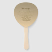 Hochzeitslüfter mit Foto Fächer (Rückseite)