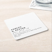 Hochzeitslustige Fakten über das klassische Coupé- Rechteckiger Pappuntersetzer (angewinkelt)