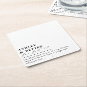 Hochzeitslustige Fakten über das klassische Coupé- Rechteckiger Pappuntersetzer (angewinkelt)