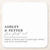 Hochzeitslustige Fakten über das klassische Coupé- Rechteckiger Pappuntersetzer (Vorderseite)