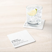 Hochzeitslustige Fakten über das klassische Coupé- Rechteckiger Pappuntersetzer (Vor Ort)