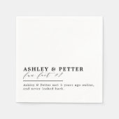 Hochzeitslustige Fakten über das klassische Coupé- Serviette (Vorderseite)