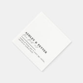 Hochzeitslustige Fakten über das klassische Coupé- Serviette (Ecke)