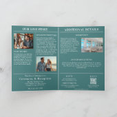 Hochzeitsmagazin an einem Strand Einladung (Innenseite)