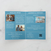 Hochzeitsmagazin an einem Strand Einladung (Innenseite)