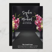 Hochzeitsmagazin Cover Floral Einladung (Vorne/Hinten)