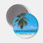 Hochzeitsmagazin mit Hochzeitstag Magnet (Vorderseite/Rückseite)