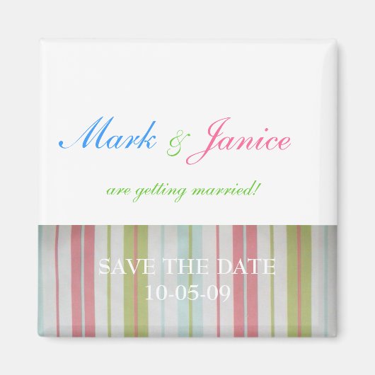 Hochzeitsmagnet Erinnerung Magnet (Vorne)