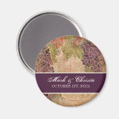 Hochzeitsmagnet für gealterte Trauben Magnet (Vorderseite/Rückseite)