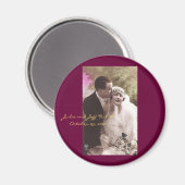 Hochzeitsmagnet für Vintages Foto Magnet (Vorderseite/Rückseite)