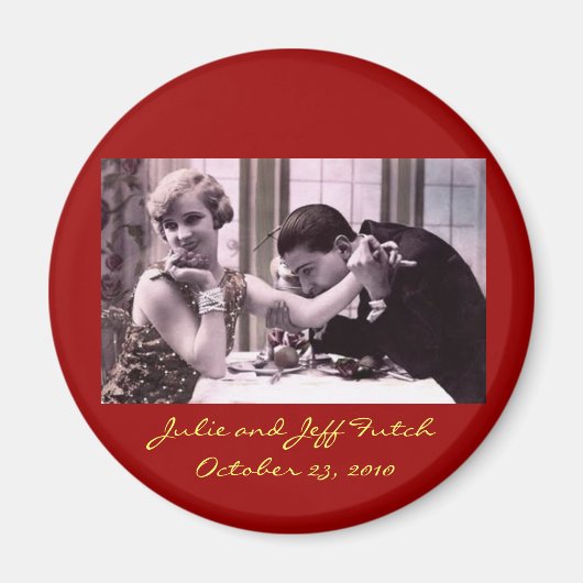 Hochzeitsmagnet für Vintages Foto Magnet (Vorne)