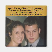 Hochzeitsmagnete Magnet (Vorne)