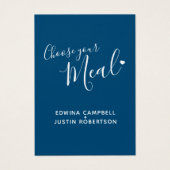 Hochzeitsmahlensortiment Skript-Text blaue kleine  (Vorderseite)