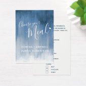 Hochzeitsmahlzeit Wahl kleine Karten mit graublaue (Schreibtisch)