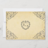 Hochzeitsmärchen, einzigartige Schöpfung, romantis Einladung (Rückseite)