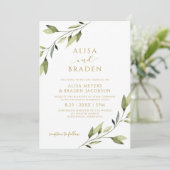 Hochzeitsmärchen Grüne Weinroute Mendrisiotto Einladung (Stehend Vorderseite)