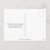 Hochzeitsmarinade Save the Date Foto Postkarte (Rückseite)