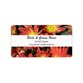 Hochzeitsmarke Adressaufkleber (Vorne)