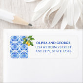 Hochzeitsmarke für mediterrane Kacheln und Zitrone (Insitu)