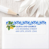 Hochzeitsmarke für mediterrane Kacheln und Zitrone (Insitu)