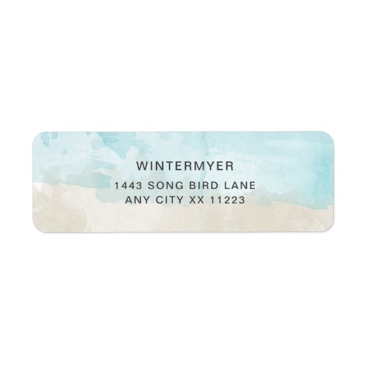 Hochzeitsmarke für Wasserfarben (Vorne)