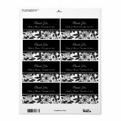 Hochzeitsmarken für Schwarz und Weiß (Vorne)