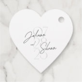 Hochzeitsmarken Geschenkanhänger (Rückseite)