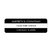 Hochzeitsmarkierungen für Schwarz-Weiß-Streifen (Vorne)