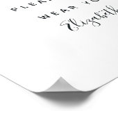 Hochzeitsmasken mit lila und grüner Blüte Poster (Ecke)