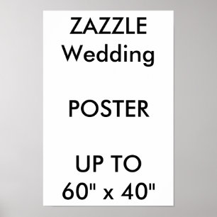 Hochzeitsmaß Custom 11" x 16,5" Poster THICK Portr