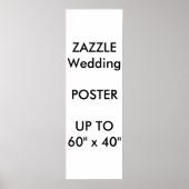 Hochzeitsmaß Custom 12" x 36" Poster MATTE Portrai (Vorne)