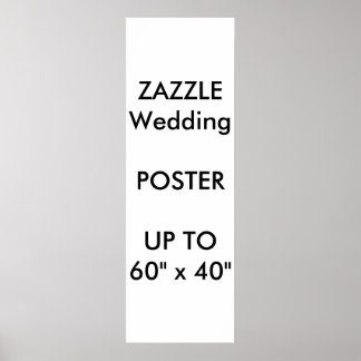 Hochzeitsmaß Custom 12" x 36" Poster MATTE Portrai