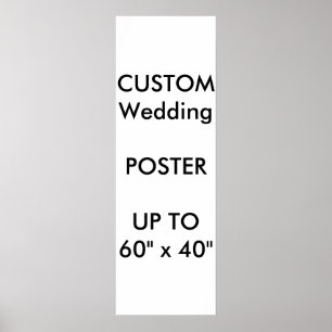 Hochzeitsmaß Custom 12" x 36" Poster MATTE Portrai