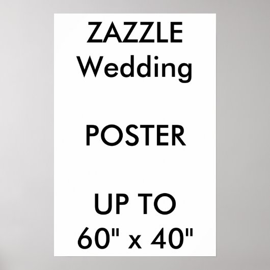 Hochzeitsmaß Custom 16" x 24" Poster THICK Portrai (Vorne)